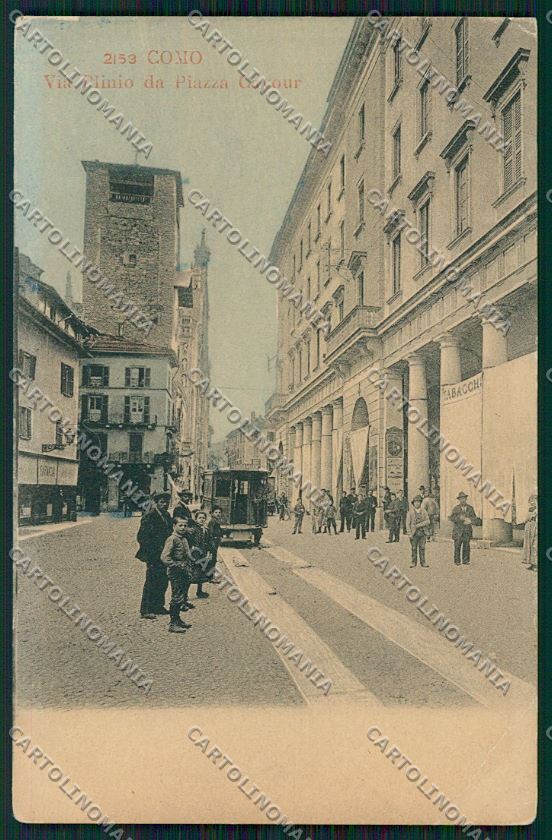 Como Città Tram PIEGA cartolina QK3100 – fronte