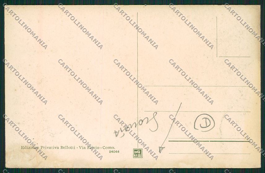 Como Città Banca SCOLLATA cartolina QK3130 – retro
