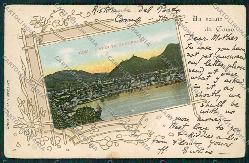 Como Città PIEGHE cartolina QK3133 – fronte