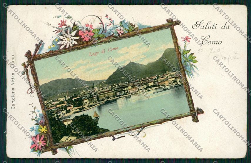 Como Città Saluti da cartolina QK3144 – fronte