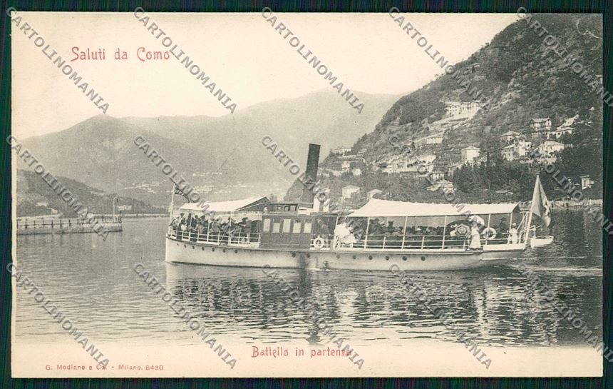Como Città Battello cartolina QK3157 – fronte