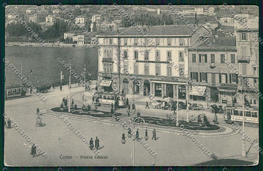 Como Città Tram PIEGHINA cartolina QK3163 – fronte