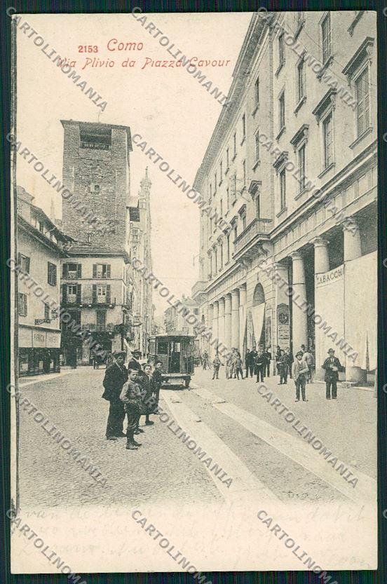 Como Città Tram PIEGHINA cartolina QK3183 – fronte