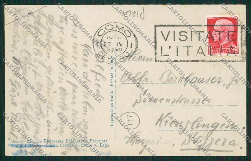 Como Città PIEGA Foto cartolina QK3190 – retro