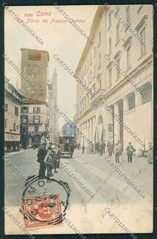 Como Città Tram SCOLLATA cartolina QK3202 – fronte