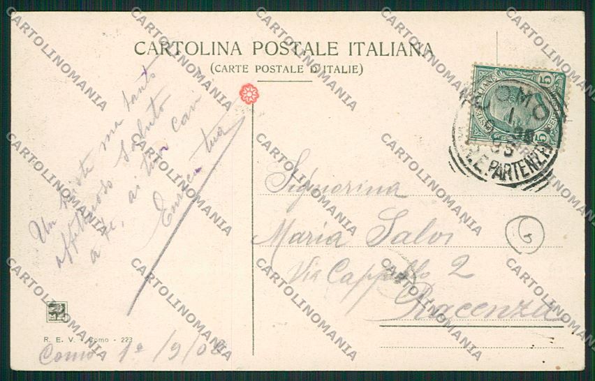 Como Città cartolina QK3216 – retro