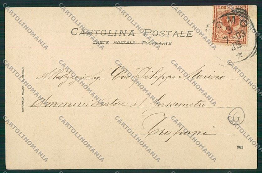 Como Città Tram cartolina QK3225 – retro
