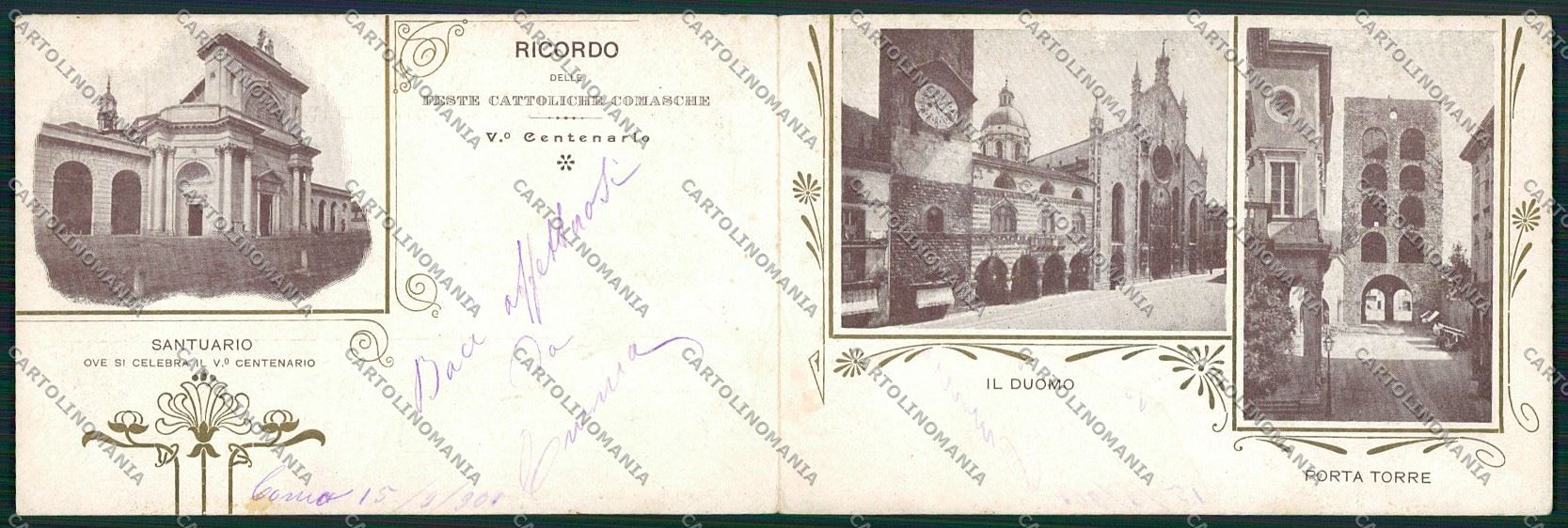 Como Città Doppia cartolina QK3284 – fronte