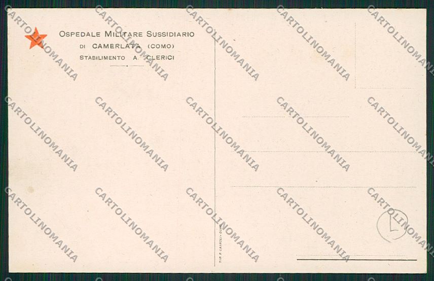 Como Camerlata Ospedale Militare cartolina QK3320 – retro