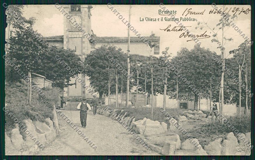 Como Brunate ABRASA cartolina QK3333 – fronte