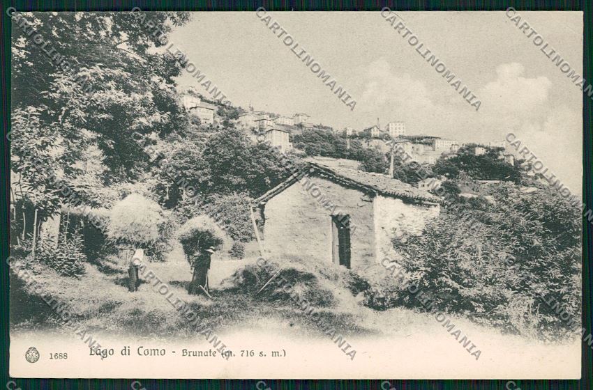 Como Brunate PIEGHINA cartolina QK3340 – fronte
