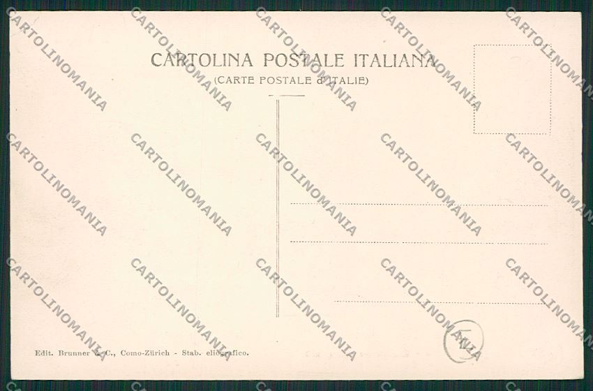 Como Brunate PIEGHINA cartolina QK3340 – retro