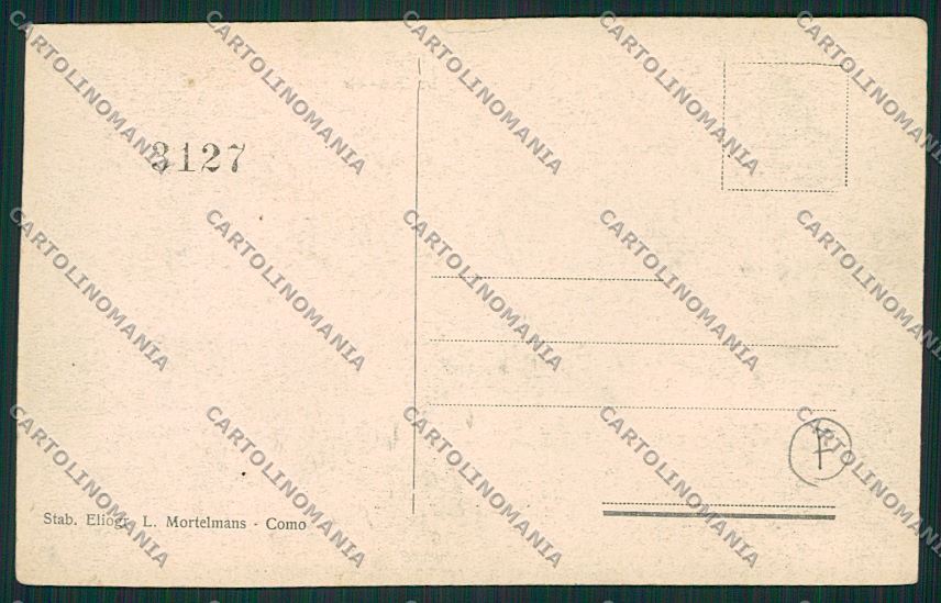 Como Brunate cartolina QK3347 – retro
