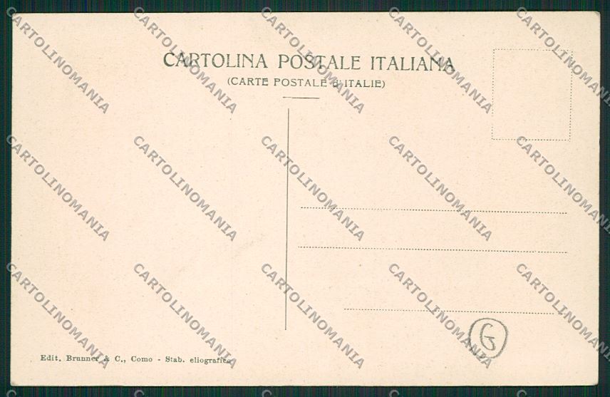 Como Brunate cartolina QK3348 – retro