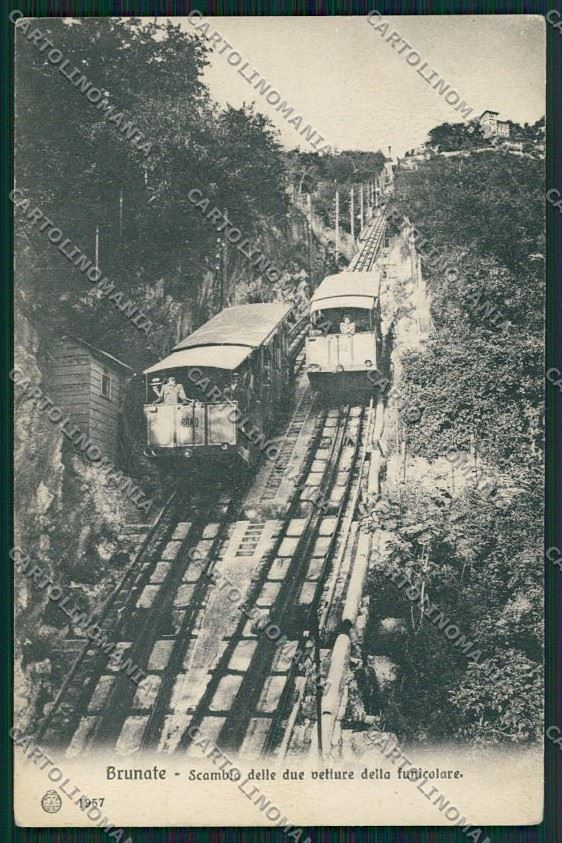 Como Brunate Funicolare cartolina QK3352 – fronte