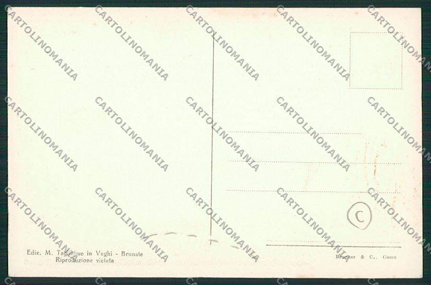 Como Brunate Funicolare PIEGHINA cartolina QK3356 – retro