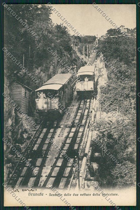 Como Brunate Funicolare cartolina QK3358 – fronte