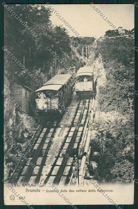Como Brunate Funicolare cartolina QK3359 – fronte