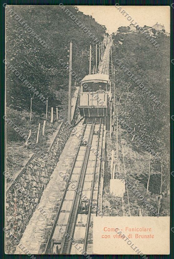 Como Brunate Funicolare cartolina QK3368 – fronte