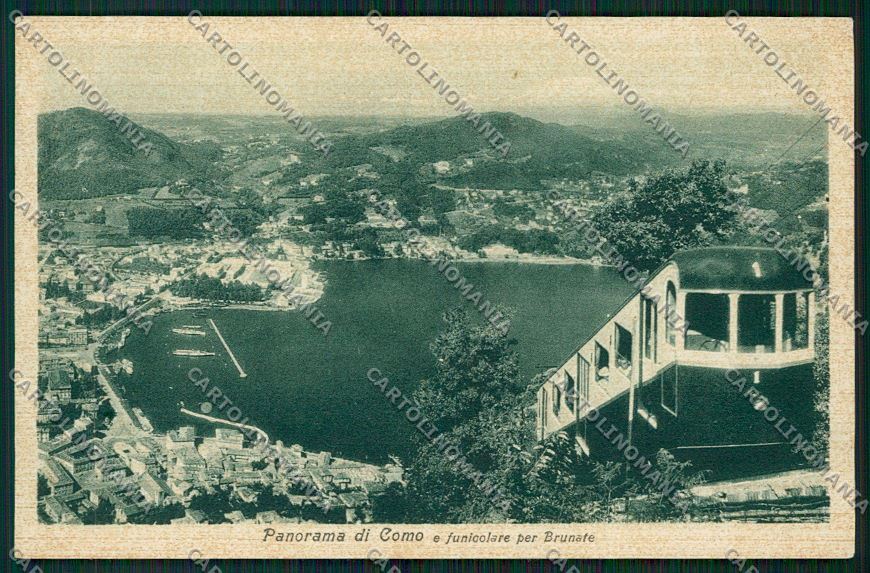 Como Brunate Funicolare cartolina QK3372 – fronte