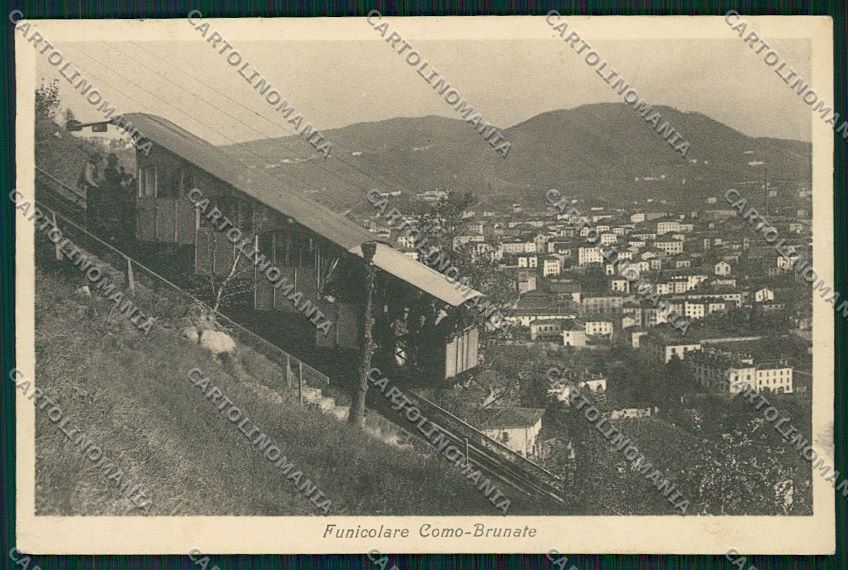 Como Brunate Funicolare cartolina QK3373 – fronte