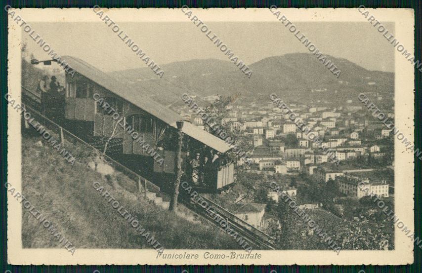 Como Brunate Funicolare cartolina QK3374 – fronte