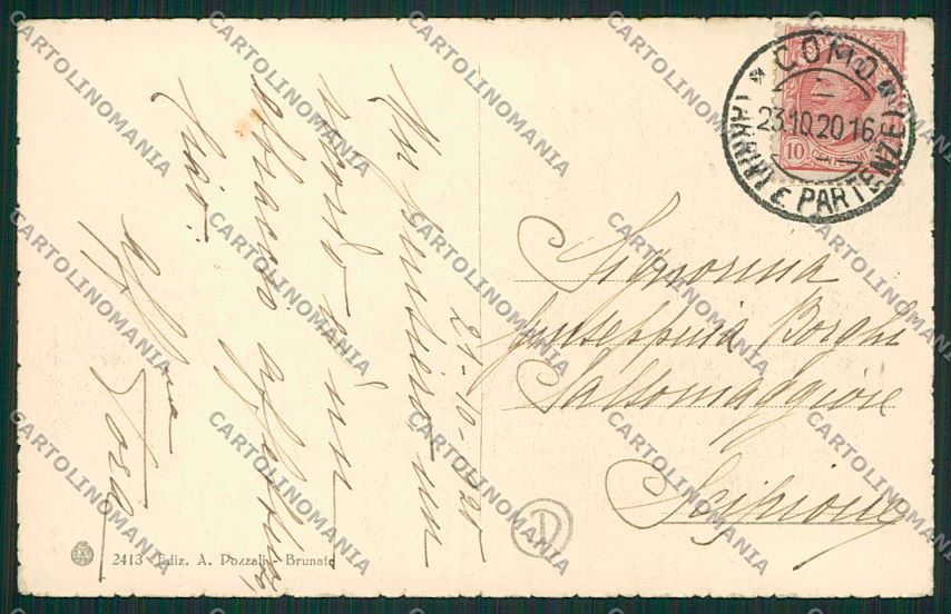 Como Brunate Funicolare cartolina QK3374 – retro