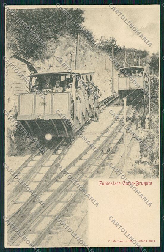 Como Brunate Funicolare cartolina QK3379 – fronte