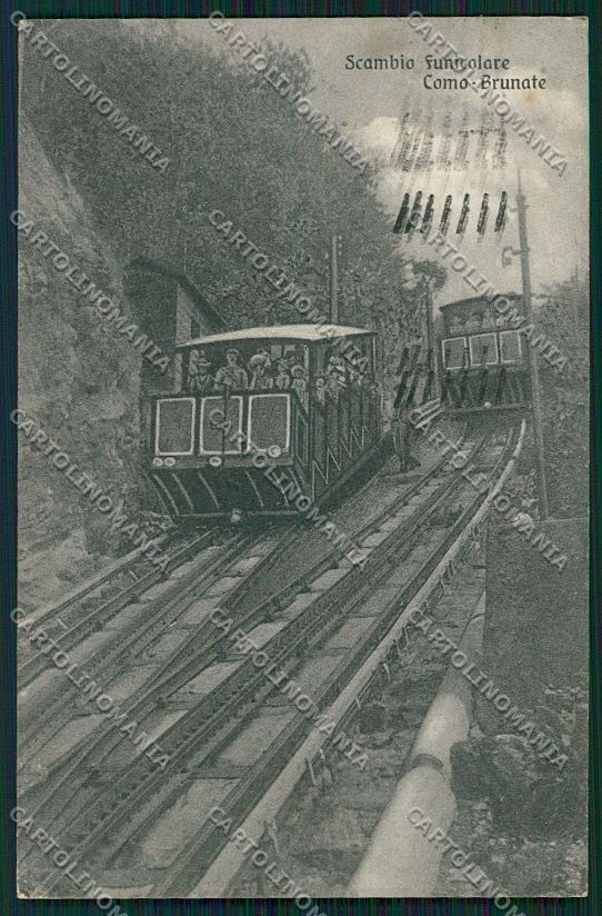 Como Brunate Funicolare cartolina QK3380 – fronte