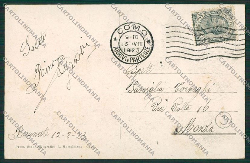 Como Brunate Funicolare cartolina QK3380 – retro