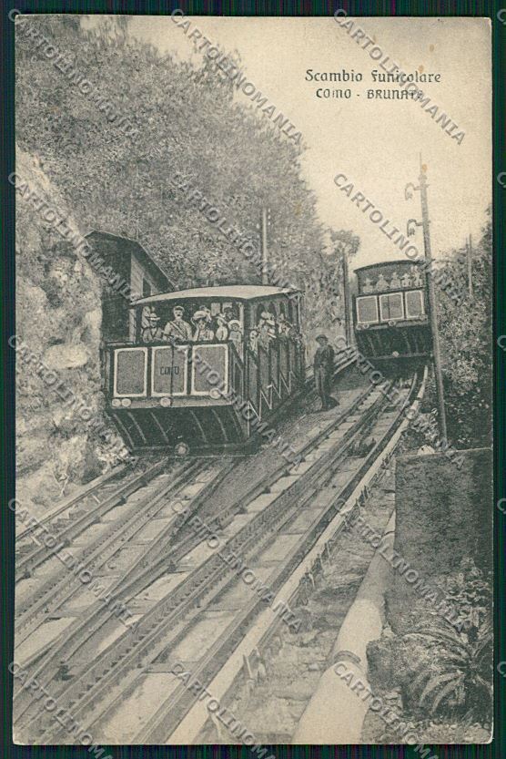 Como Brunate Funicolare cartolina QK3382 – fronte