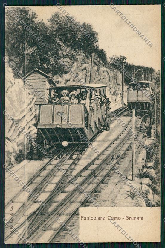 Como Brunate Funicolare cartolina QK3383 – fronte