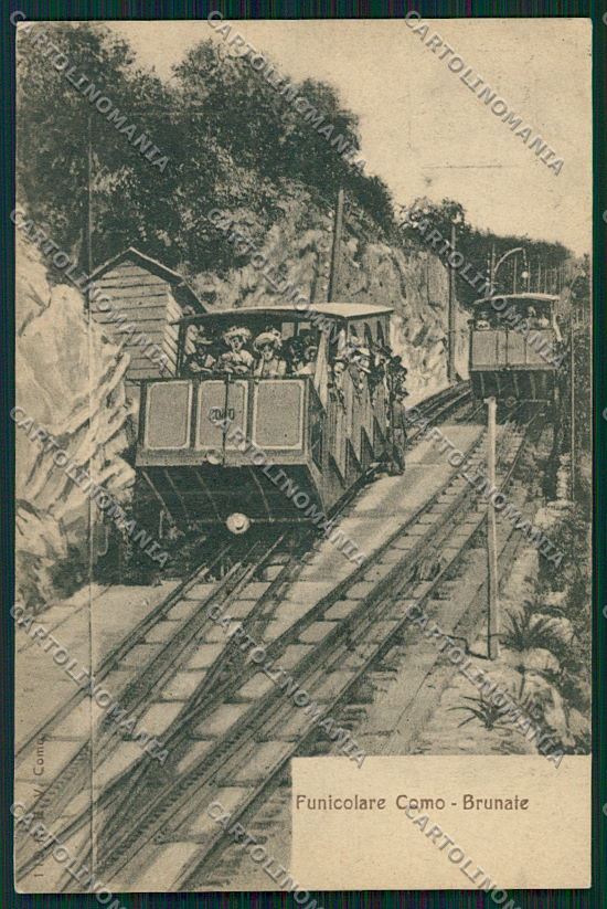 Como Brunate Funicolare cartolina QK3385 – fronte