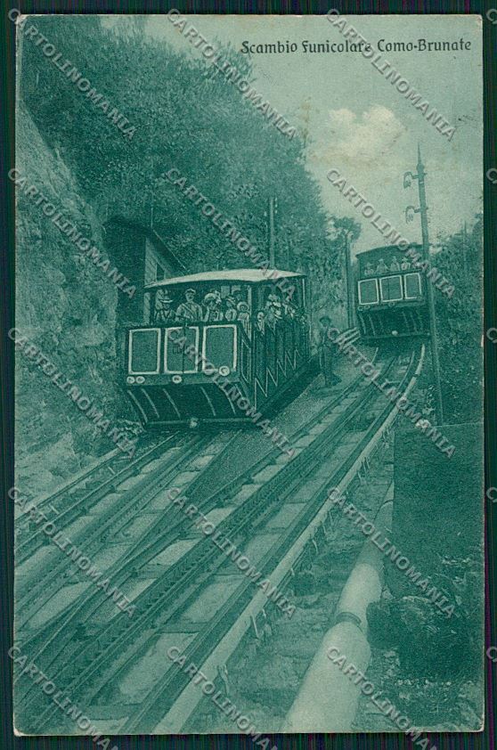 Como Brunate Funicolare cartolina QK3386 – fronte