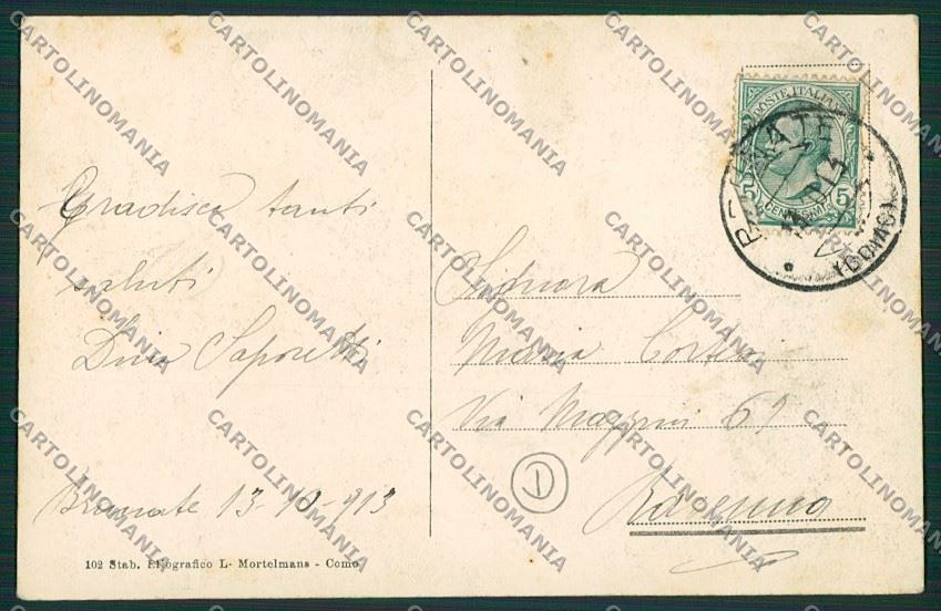 Como Brunate Funicolare cartolina QK3386 – retro