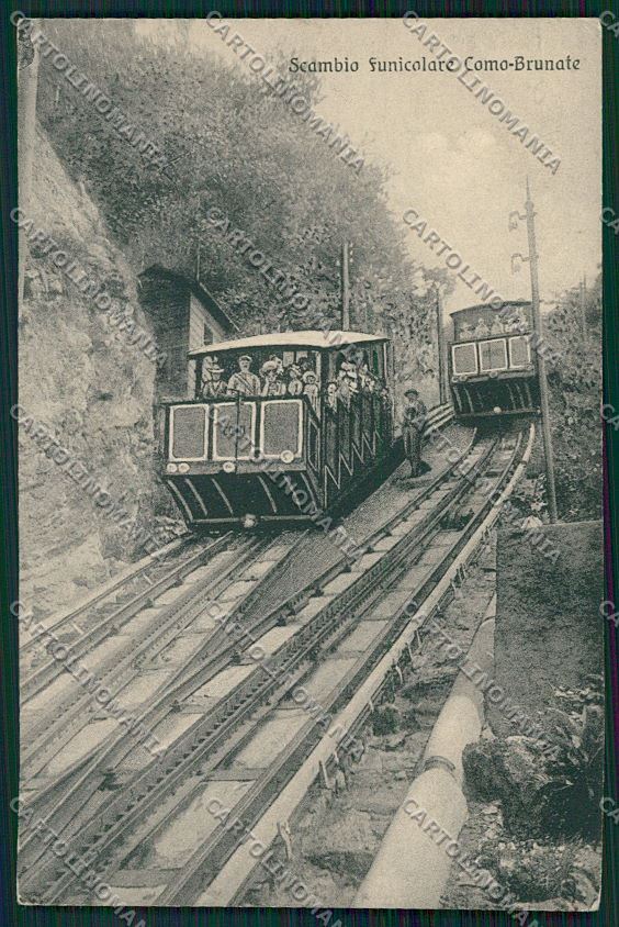 Como Brunate Funicolare cartolina QK3387 – fronte