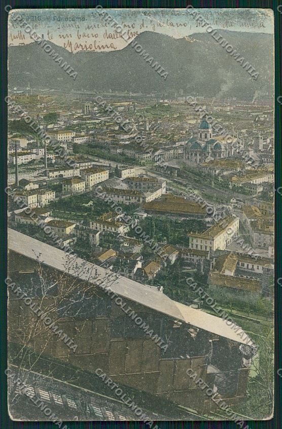 Como Brunate Funicolare PIEGA cartolina QK3392 – fronte