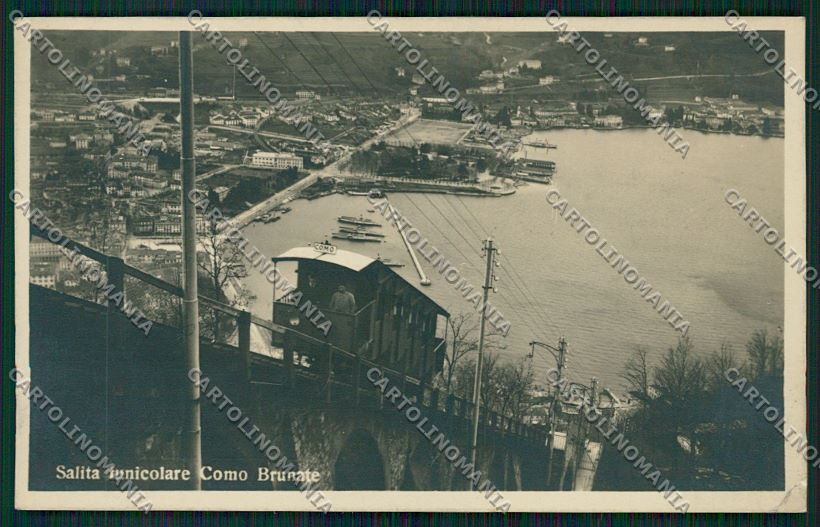 Como Brunate Funicolare Foto cartolina QK3393 – fronte
