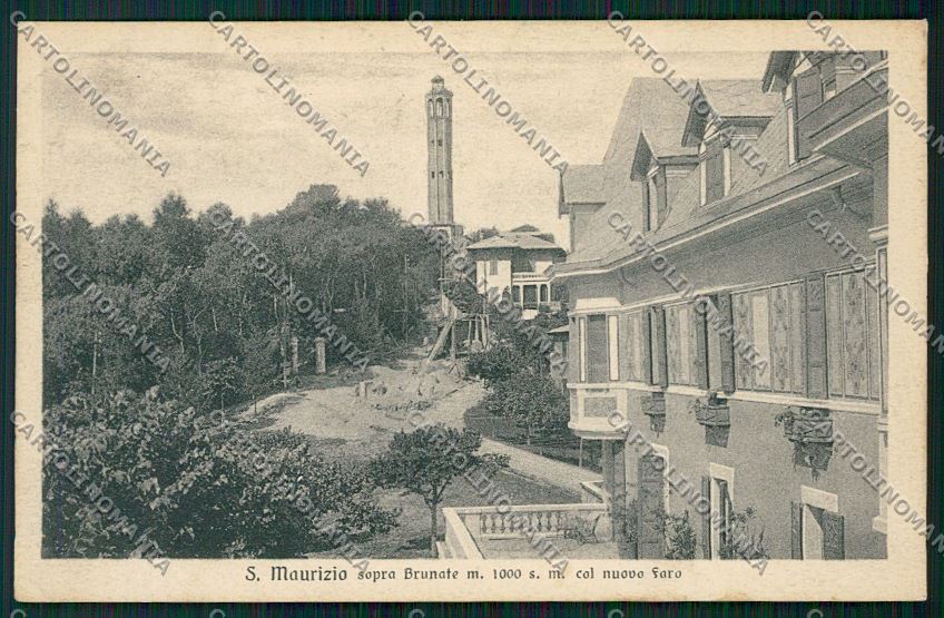Como Brunate San Maurizio cartolina QK3411 – fronte