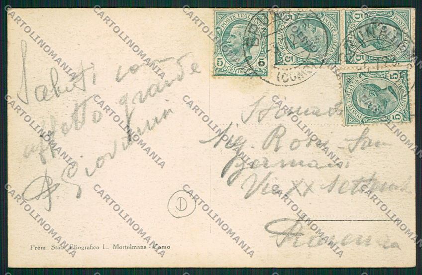 Como Brunate San Maurizio cartolina QK3411 – retro