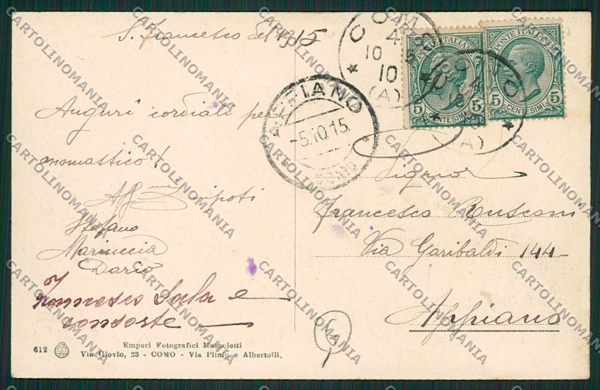 Como Civiglio cartolina QK3420 – retro