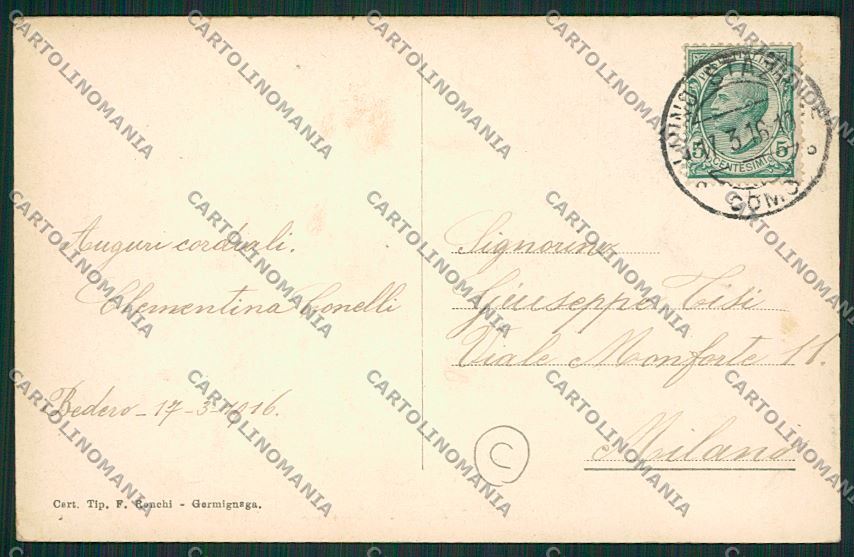 Varese Bedero cartolina QK3446 – retro