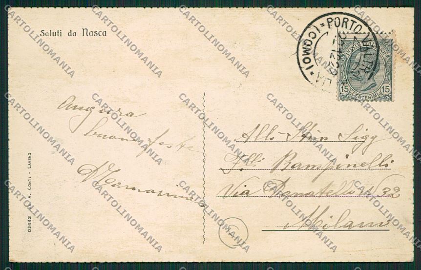 Varese Castelveccana Nasca cartolina QK3472 – retro