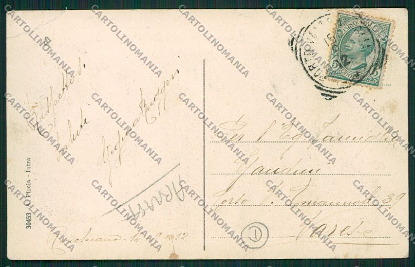 Varese Castelveccana Sarigo ABRASA PIEGA cartolina QK3476 – retro