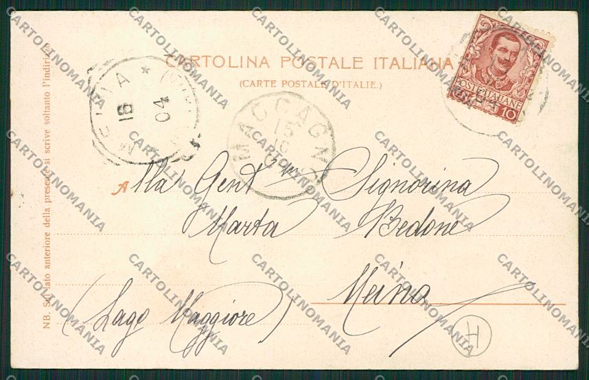 Varese Maccagno Lago d'Elio cartolina QK3500 – retro