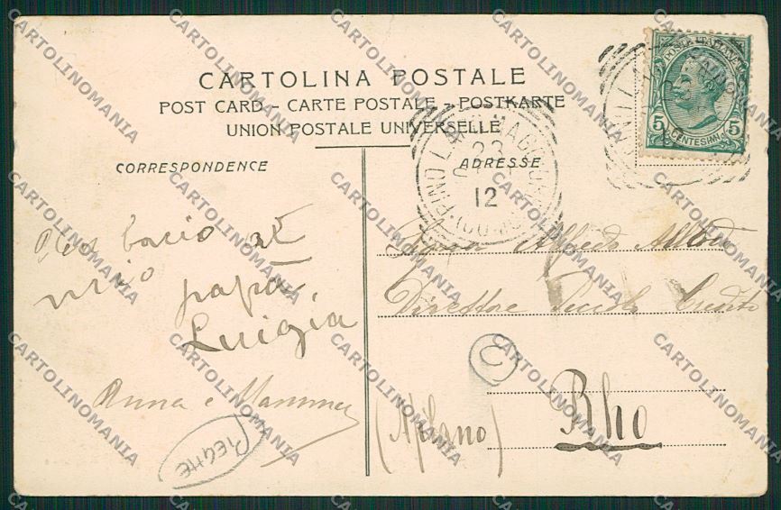 Varese Pino PIEGHE cartolina QK3502 – retro