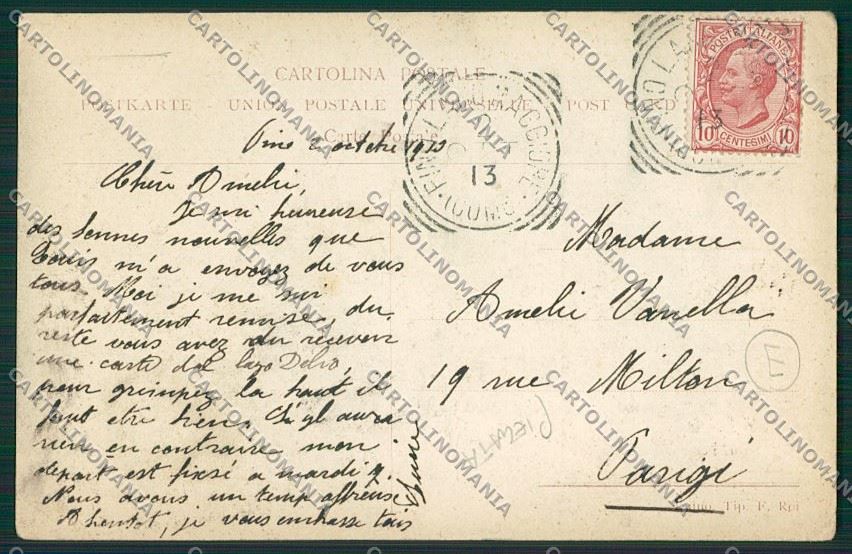 Varese Pino Zenna Tronzano PIEGATA cartolina QK3512 – retro