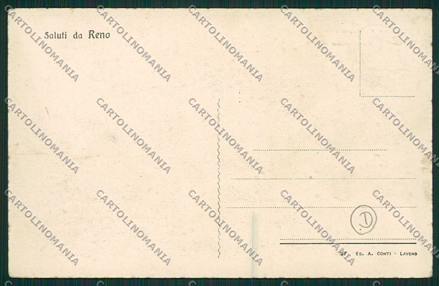 Varese Leggiuno Reno cartolina QK3524 – retro