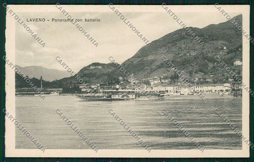 Varese Laveno Battello cartolina QK3544 – fronte
