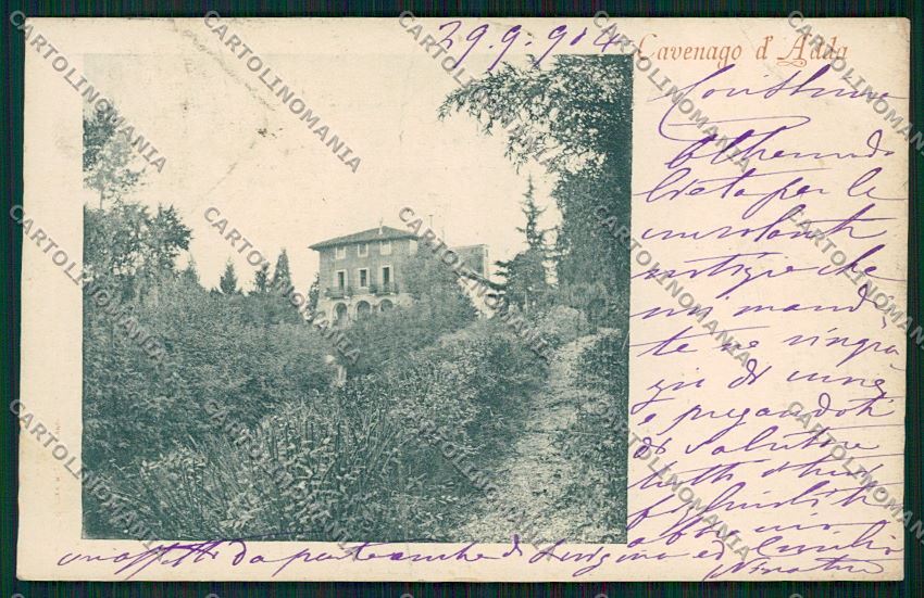 Lodi Cavenago d'Adda PIEGHINA cartolina QK3545 – fronte